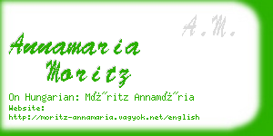 annamaria moritz business card